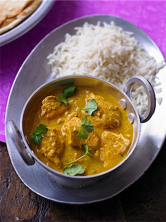 Chicken korma with rice Stock Photo - Premium Royalty-Free, Code: 659-07609662