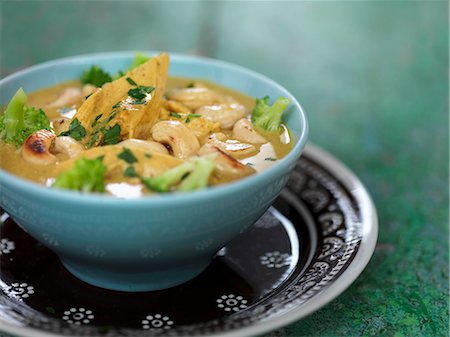 Thai soup with chicken Stock Photo - Premium Royalty-Free, Code: 659-07958674