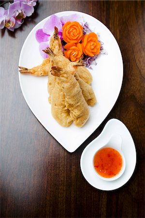 simsearch:659-06901043,k - Battered king prawns with a chilli sauce (Asia) Stock Photo - Premium Royalty-Free, Code: 659-07959129