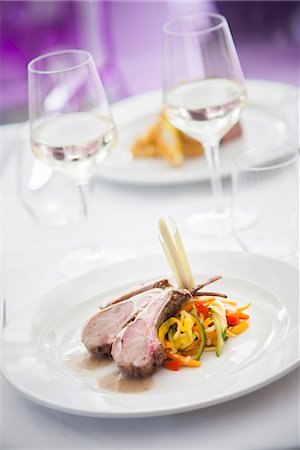 Lamb chops with vegetables Stock Photo - Premium Royalty-Free, Code: 659-08902468