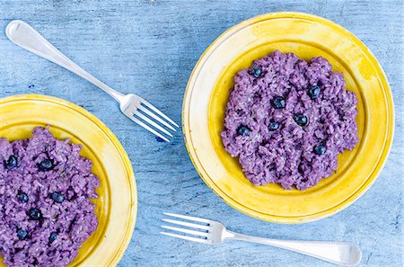 Blueberry risotto Stock Photo - Premium Royalty-Free, Code: 659-09125730