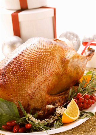 simsearch:659-01857024,k - Roast goose for Christmas Stock Photo - Premium Royalty-Free, Code: 659-01844061