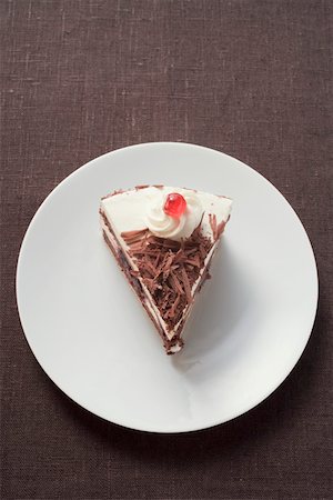 simsearch:659-01848790,k - Piece of Black Forest gateau Stock Photo - Premium Royalty-Free, Code: 659-01846277
