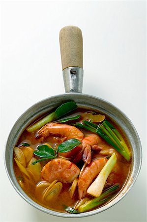 Shrimp soup with spring onions (Thailand) Stock Photo - Premium Royalty-Free, Code: 659-01846817