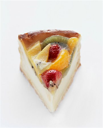 simsearch:659-01848790,k - A Slice of Fruit Torte Stock Photo - Premium Royalty-Free, Code: 659-01842659