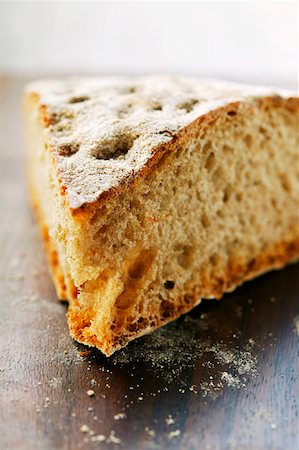 rye bread - Piece of rustic flatbread Stock Photo - Premium Royalty-Free, Code: 659-01843030