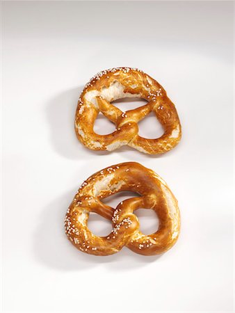 soft pretzel food photography - Two pretzels Stock Photo - Premium Royalty-Free, Code: 659-01854344