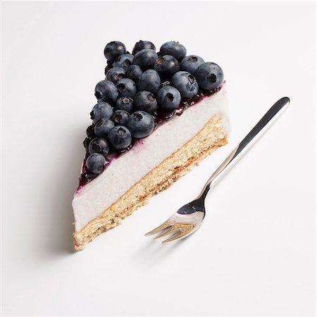 simsearch:659-01848790,k - A piece of blueberry cream cake Stock Photo - Premium Royalty-Free, Code: 659-01855593