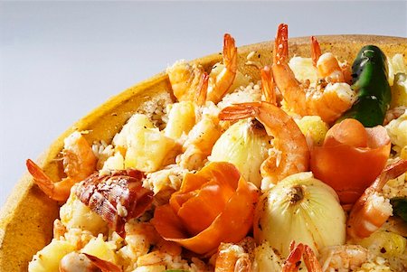 salvador - Rice dish with shrimps and onions Foto de stock - Sin royalties Premium, Código: 659-01855716