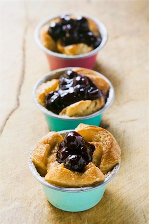 simsearch:659-02213122,k - Individual bread puddings with cherries Stock Photo - Premium Royalty-Free, Code: 659-01853760