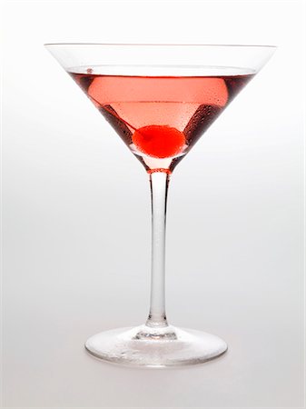 simsearch:659-01850296,k - Cosmopolitan with cocktail cherry Stock Photo - Premium Royalty-Free, Code: 659-03528513