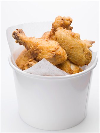 Breaded chicken pieces to take away Stock Photo - Premium Royalty-Free, Code: 659-03528572
