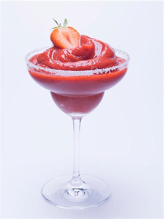 simsearch:659-01850296,k - Frozen Strawberry Margarita Stock Photo - Premium Royalty-Free, Code: 659-03529447