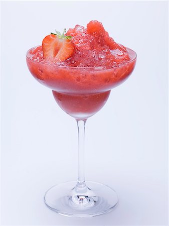 simsearch:659-01850296,k - Frozen Strawberry Margarita Stock Photo - Premium Royalty-Free, Code: 659-03529449