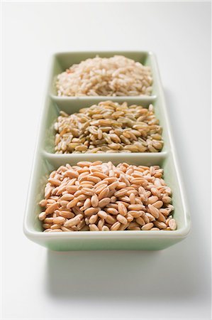 simsearch:659-06306291,k - Spelt, unripe spelt and brown rice Stock Photo - Premium Royalty-Free, Code: 659-03522032