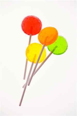 pirulí - Four coloured lollipops Foto de stock - Sin royalties Premium, Código: 659-03522207