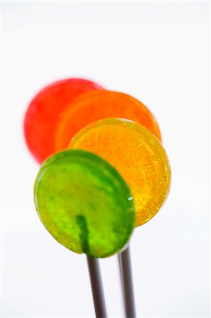 Four coloured lollipops Stock Photo - Premium Royalty-Free, Code: 659-03522208