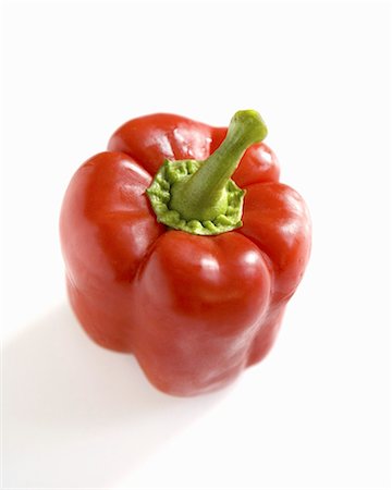 simsearch:659-07029044,k - Whole Red Pepper on White Background Stock Photo - Premium Royalty-Free, Code: 659-03535058