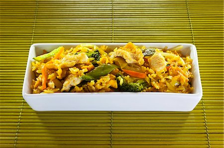 Curried rice with chicken and vegetables (Thailand) Stock Photo - Premium Royalty-Free, Code: 659-03536712