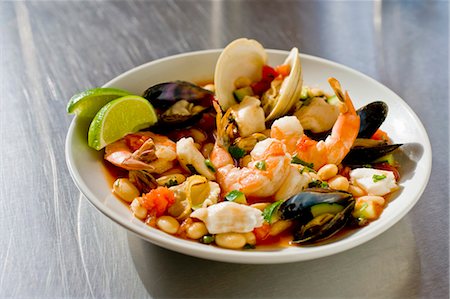 Bowl of Mexican Seafood Stew Stock Photo - Premium Royalty-Free, Code: 659-03532811