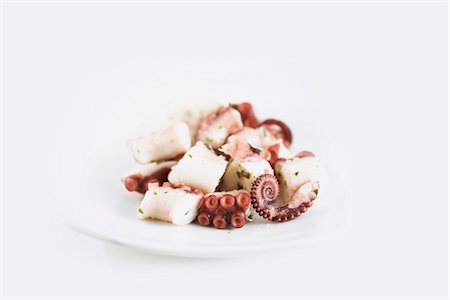 Marinated octopus pieces Stock Photo - Premium Royalty-Free, Code: 659-03533004