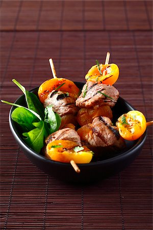 simsearch:825-06316883,k - Pork and apricot brochettes Stock Photo - Premium Royalty-Free, Code: 652-05807147