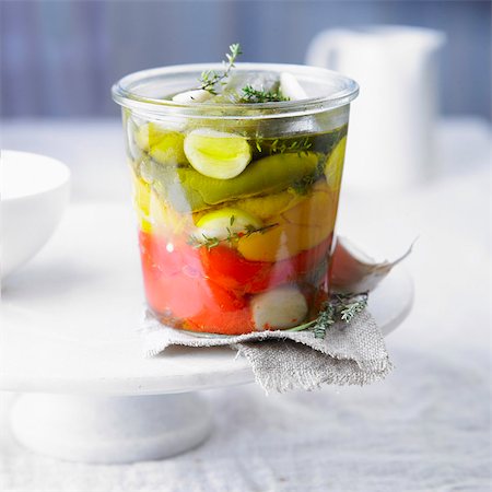 pickle - Marinated peppers Stock Photo - Premium Royalty-Free, Code: 652-05807255