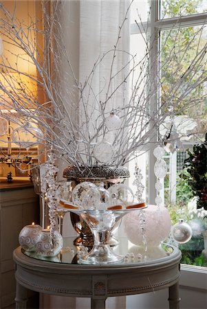 Christmas table decoration Stock Photo - Premium Royalty-Free, Code: 652-05808179