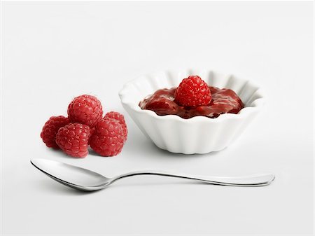 Homemade raspberry jam Stock Photo - Premium Royalty-Free, Code: 652-05808534