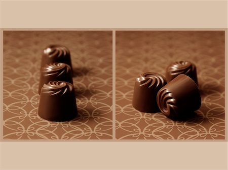 Composition with chocolates Stock Photo - Premium Royalty-Free, Code: 652-05808893