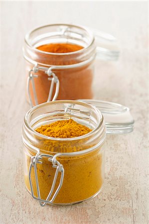 paprika - Two jars of spices Stock Photo - Premium Royalty-Free, Code: 652-03804922