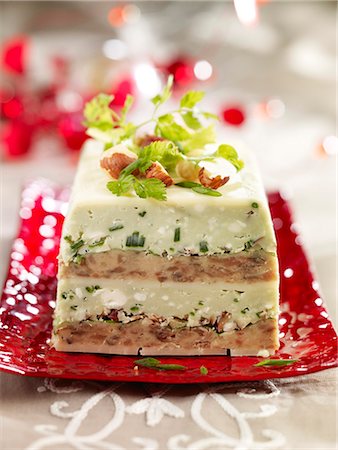 simsearch:652-03804848,k - Head-cheese paté and herb terrine Stock Photo - Premium Royalty-Free, Code: 652-03803914