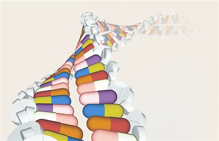 dna helix - DNA Stock Photo - Premium Royalty-Free, Code: 671-02099162