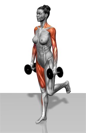 Single leg dead lift (Part 2 of 2) Stock Photo - Premium Royalty-Free, Code: 671-02102881