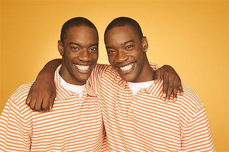 Studio portrait of twin teenage boys. Stock Photo - Premium Royalty-Free, Code: 673-02137878