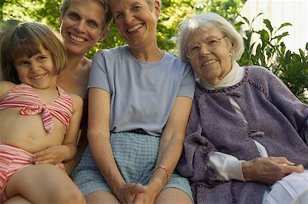 Four generations of women from the same family. Stock Photo - Premium Royalty-Free, Code: 673-02138026