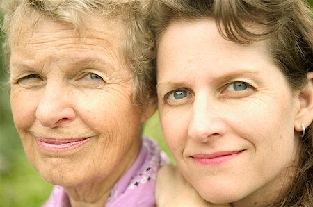 Portrait of a mother and her adult daughter. Stock Photo - Premium Royalty-Free, Code: 673-02138032
