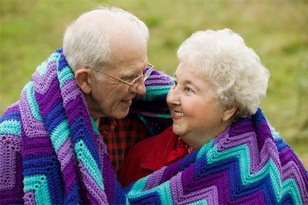 senior in a huddle - Portrait of senior couple Stock Photo - Premium Royalty-Free, Code: 673-02140191