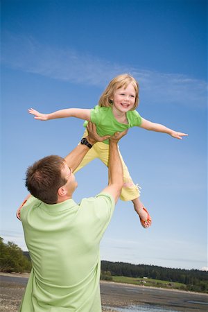 simsearch:673-02143625,k - Girl playing with father Stock Photo - Premium Royalty-Free, Code: 673-02141393