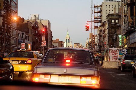 Cars in traffic, New York City Stock Photo - Premium Royalty-Free, Code: 673-02142647