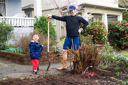 simsearch:673-02143625,k - Father and son gardening Stock Photo - Premium Royalty-Free, Code: 673-02142659