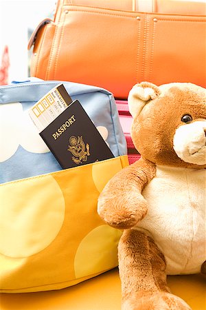 Passport and luggage Stock Photo - Premium Royalty-Free, Code: 673-02142770