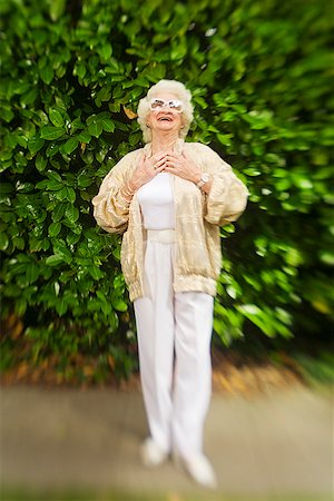 Senior woman laughing Stock Photo - Premium Royalty-Free, Code: 673-02142803