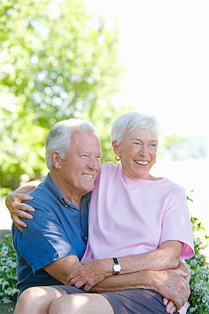 simsearch:673-02140194,k - Senior couple hugging Stock Photo - Premium Royalty-Free, Code: 673-02142887