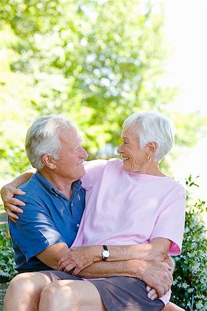 simsearch:673-02140194,k - Senior couple smiling at each other Stock Photo - Premium Royalty-Free, Code: 673-02142888