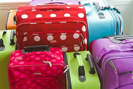 Assorted colorful suitcases Stock Photo - Premium Royalty-Free, Code: 673-02216484