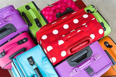 Assorted colorful suitcases Stock Photo - Premium Royalty-Free, Code: 673-02216483