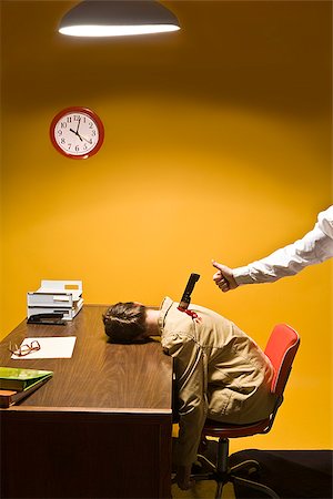 dead women body - Woman in office being stabbed in the back Stock Photo - Premium Royalty-Free, Code: 673-02801406