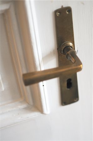 Old-fashioned door handle Stock Photo - Premium Royalty-Free, Code: 689-05610508