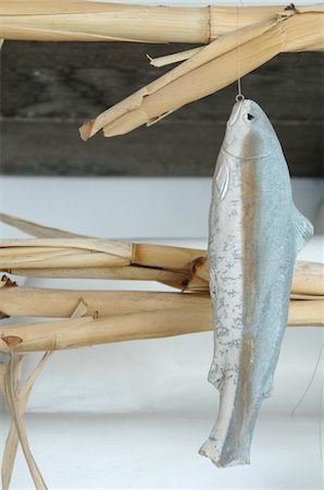 stalk - Decorative fish hanging at bamboo cane Stock Photo - Premium Royalty-Free, Code: 689-05611741